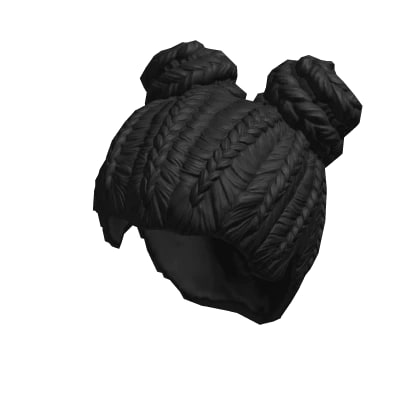 Braids with Space Buns - Black cover