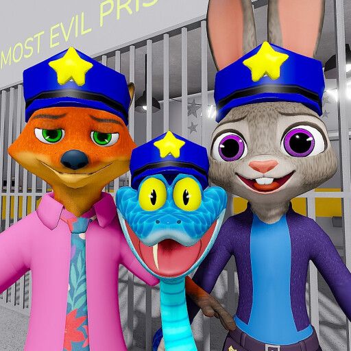 ZOOTOPIA POLICE FAMILY PRISON RUN ESCAPE! (Obby) cover