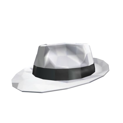 White Sparkle Time Fedora cover