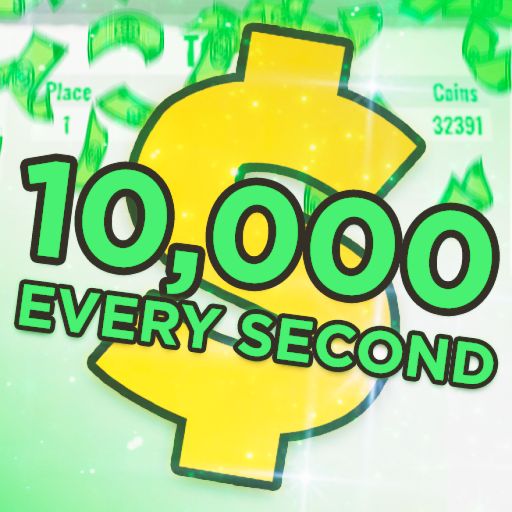 Roblox but every second you earn MONEY! cover