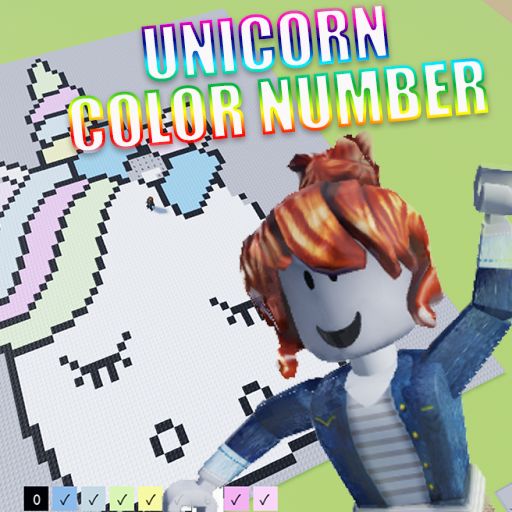 Unicorn Color Number: Pixel Art Paint by Numbers cover