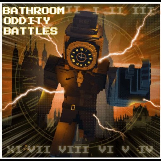 (LARGE CLOCK) BATHROOM ODDITY BATTLES cover