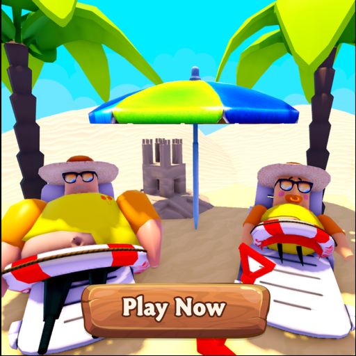 [🌅NEW!] BEACH BARRY PRISON RUN! cover