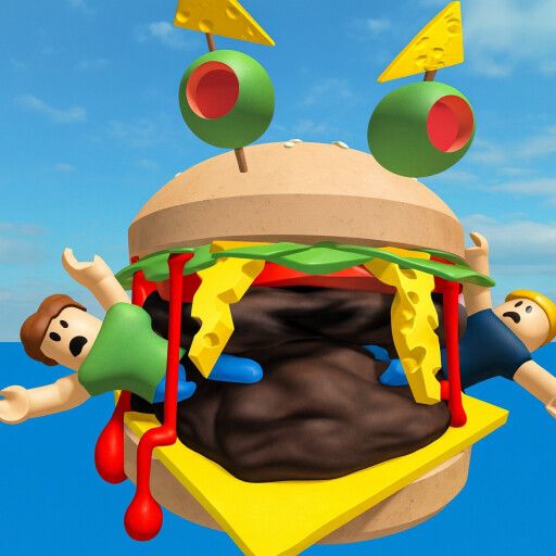🍔ESCAPE A GIANT BURGER OBBY! (READ DESC) cover