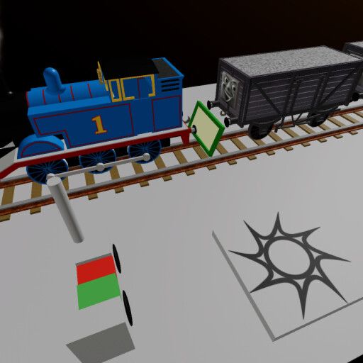 cool beans railway thomas crashes into cars