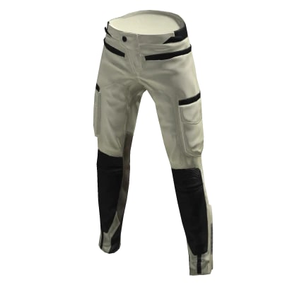 Textured Leather Pants - White cover