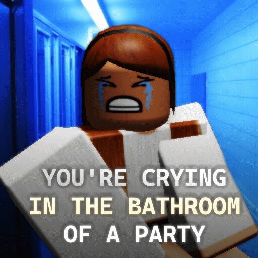 you're crying in the bathroom of a party cover