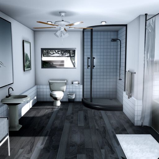 Realistic Modern House: Bathroom cover